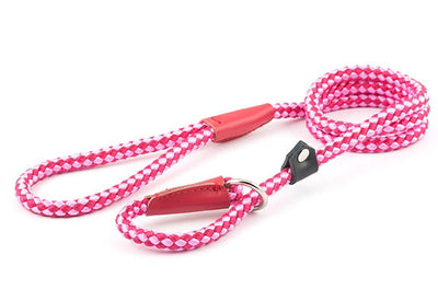 Ancol Viva Nylon Rope Slip Lead Pink 10mm x1.2m